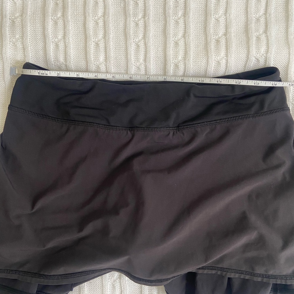 Black Ruffle Lululemon Skort - Picture 4 of 6
